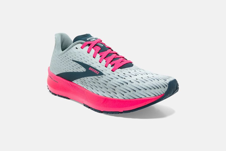 Brooks Hyperion Tempo Road Running Shoes Womens Grey/Pink 837416-LRS